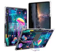 BPQOJB for Galaxy Tab S9 FE Plus Case 2023 with Kickstand and Pen Holder Transparent Protective Cover Clear Tablet Case for Samsung Galaxy Tab S9 FE Plus 12.4 inch - Beautiful Ocean