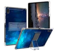 BPQOJB for iPad 10th Generation Case 2022 with Kickstand and Pen Holder Transparent Protective Cover Clear Tablet Case for iPad 10th Generation 10.9 inch - Galaxy Blue Sky