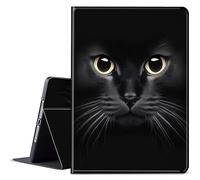BPQOJB for iPad 10th Generation Case with Adjustable Stand & Auto Wake/Sleep Feature Smart Protect Cover Case for iPad 10th Generation 10.9 inch 2022 - Black Cat