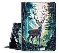 BPQOJB for iPad 9th Generation Case 2021 for iPad 8th/7th Generation Case 2020/2019 for iPad 10.2 Case with Adjustable Stand & Auto Wake/Sleep Feature Smart Protect Cover Case - Forest Deer