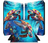 BPQOJB for iPad 9th Generation Case for iPad 10.2 Case for iPad 8th/7th Generation Cover 360 Degree Rotating PU Leather Smart Cover with Auto Wake/Sleep - Turtles in The Sea