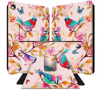 BPQOJB for iPad 9th Generation Case for iPad 10.2 Case for iPad 8th/7th Generation Cover 360 Degree Rotating PU Leather Smart Cover with Auto Wake/Sleep - Birds on The Tree