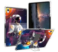 BPQOJB for iPad Air 5th/4th Generation Case 2022/2020 with Kickstand and Pen Holder Transparent Protective Cover Clear Tablet Case for iPad Air 5/4th Gen 10.9 inch - Man in The Universe