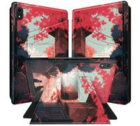 BPQOJB for iPad Mini 6 Case for iPad Mini 6th Generation Case 360 Degree Rotating PU Leather Smart Cover with Auto Wake/Sleep Tablet Cover for iPad Mini 6 8.3 inch 2021 - Two Cats Under The Maple Leaf