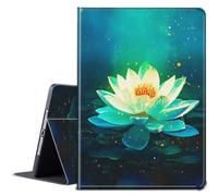 BPQOJB for Microsoft Surface GO 3 Case/Surface GO 2 Case with Adjustable Stand & Auto Wake/Sleep PU Leather Slim Smart Protect Tablet Cover for Microsoft Surface GO - Lotus Flower