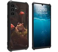 BPQOJB for Samsung Galaxy A14 5G Case with Mushroom Frog Pattern Design Soft TPU Bumper + Acrylic Back Lightweight Shock Protective Phone Case for Samsung Galaxy A14 5G 6.6 inch 2023