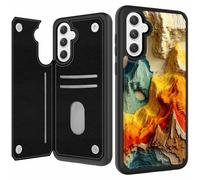 BPQOJB for Samsung Galaxy A16 5G Case Wallet Case with Card Holder PU Leather Magnetic Buckles Kickstand Phone Cover for Samsung Galaxy A16 5G 6.7 inch 2024 - Beautiful Colorful Mountains