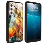 BPQOJB for Samsung Galaxy S26 Case with Beautiful Colorful Mountains Pattern Design Printed Glass Back Case Slim Soft TPU Shock Protective Phone Case for Samsung Galaxy S26 6.3 inch 2026