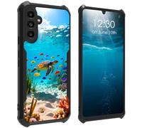 BPQOJB for Samsung Galaxy S26 Case with Beautiful Sea Turtle Pattern Design Soft TPU Bumper + Acrylic Back Lightweight Shock Protective Phone Case for Samsung Galaxy S26 5G 6.3 inch 2026
