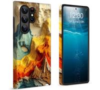 BPQOJB for Samsung Galaxy S26 Ultra Case 2026 Dual Layer Cover Hard PC + Soft TPU Black Shockproof Protective Phone Case for Samsung Galaxy S26 Ultra 6.9 inch - Beautiful Colorful Mountains