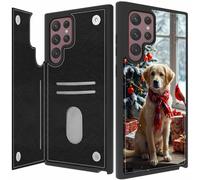 BPQOJB for Samsung Galaxy S26 Ultra Case Wallet Case with Card Holder PU Leather Magnetic Buckles Kickstand Phone Cover for Samsung Galaxy S26 Ultra 6.9 inch 2026 - Dogs and Birds