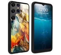 BPQOJB for Samsung Galaxy S26 Ultra Case with Beautiful Colorful Mountains Pattern Design Printed Glass Back Case Slim Soft TPU Shock Protective Phone Case for Samsung Galaxy S26 Ultra 6.9 inch 2026