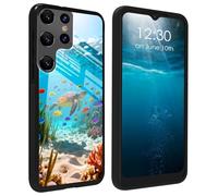 BPQOJB for Samsung Galaxy S26 Ultra Case with Beautiful Sea Turtle Pattern Design Printed Glass Back Case Slim Soft TPU Shock Protective Phone Case for Samsung Galaxy S26 Ultra 6.9 inch 2026