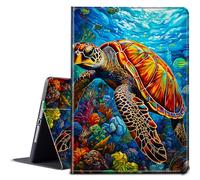 BPQOJB for Samsung Galaxy Tab A9 Plus Case with Adjustable Stand & Auto Wake/Sleep Feature Smart Protect Cover Case for Samsung Galaxy Tab A9 Plus 11 inch 2023 - Turtles in The Blue Ocean