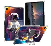 BPQOJB for Samsung Galaxy Tab S6 Lite Case 2024/2022/2020 with Kickstand and Pen Holder Transparent Protective Cover Clear Tablet Case for Samsung Galaxy Tab S6 Lite 10.4 inch - Man in The Universe