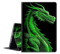 BPQOJB for Samsung Galaxy Tab S9 Plus Case with Adjustable Stand & Auto Wake/Sleep Slim Smart Protect Cover Tablet Case for Samsung Galaxy Tab S9 Plus 5G 12.4 inch 2023 - Green Dragon