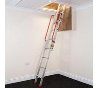 BPS Access Solutions 3 Section Aluminium Sliding Loft Ladder