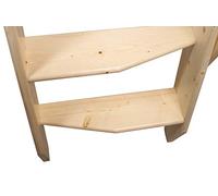 BPS® Deluxe Compact Space Saver Staircase | Heavy Duty | Paddle Step Design | 250kg Weight Rating | Handrail | Floor to Upper Floor Height up to 2.98m