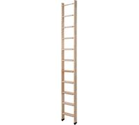 BPS® Detachable Mezzanine Ladder | Spave Saving Staircase | 150kg Weight Rating | Rubber Feet | Floor to Upper Floor Heights of Up to 2.40m | Natural Wood