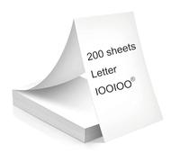 BPS free BPA free, 200 pages, thermal printer paper 8.5 x 11, letter, folded, continuous, perforated, quick dry for pen. For IOOIOO, Peripage, Munbyn, Jadens, Hprt, Phomemo…(lasting 3 years) 4mark