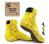 BPS 'Piha' Water Socks (Hibiscus Yellow with Rubber Grip Soles, Small)