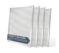 BPS1FA30 Range Hood Grease Filter 11-3/4" x 14-1/4" x 3/8" (4-Pack) Multi-layer Aluminum Mesh Filter Compatible with Bro.an Nu.Tone Allure Range Hood Filter,Replaces 99010299 by oneket