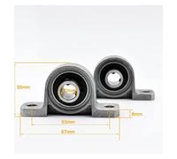 BPTPEVENZY 2pcs 10pcs KP000 Inner Diameter 10mm Zinc Alloy Pillow Block Bearing Mini Bearings(2Pcs)