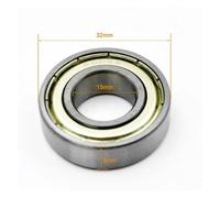 BPTPEVENZY 2pcs 6000 6001 6002 6003 6004 6005 ZZ 2Z Bearing 6000ZZ 6001ZZ 6002ZZ 6003ZZ 6004ZZ 6005ZZ Deep Groove Ball Bearings(6002ZZ 15x32x9mm)