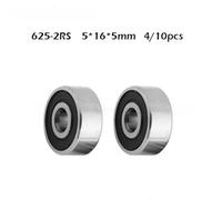BPTPEVENZY 625RS Bearing ABEC-1 (4/10 PCS) 5 * 16 * 5 mm Miniature Sealed 625-2RS Ball Bearings 625 2RS Fit For VORON Mobius 3D Printer(4PCS)