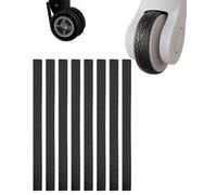 BPTRKOM 8-Piece Luggage Set Wheel Protection Covers - Mute Silicone Caps for Suitcase Wheels & Office Chairs - Waterproof & Non-Slip - Universal Fit for 2-8 Inch Wheels (Black)