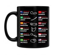 BPTZYLN Black Ceramic Racing Mug Calendar 2026 Racing Gifts for Men