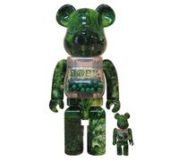 BPUIYEW Bearbrick,400%+100% Blocks Bear A Collector's Item for Toy Lovers(Forest)