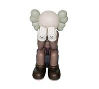 BPUIYEW Ornament XX Eye Bear Brick Home Display Cabinet Ornament Sculpture Statue(Brown)