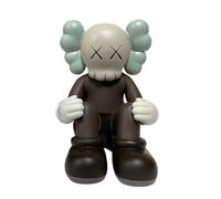 BPUIYEW Ornament XX Eye Bear Brick Stylish Home Décor Piece Display Cabinet Sculpture Statue(Brown)