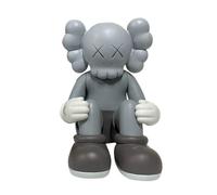 BPUIYEW Ornament XX Eye Bear Brick Stylish Home Décor Piece Display Cabinet Sculpture Statue(Grey)