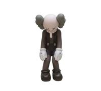 BPUIYEW Ornament XX Eye Doll Bear Brick Collectible Display Cabinet Ornament Toy(Brown)