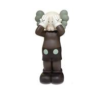 BPUIYEW Ornament XX Eye Doll Trendy Bear Brick Display Cabinet Sculpture Statue(Brown)