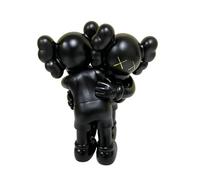 BPUIYEW Ornament XX Eyebear Brick Home Desktop Figurine Display Cabinet Ornament(Black)
