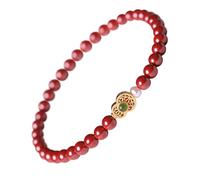 BPUO Feng Shui Bracelet For Women, Cinnabar Charms For Good Luck And Wealth, Amuletos De Proteccion Y Buena Suerte, Feng Shui 2024 Gifts, 7.62 cm , Stone, cinnabar