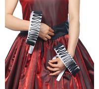 BPURB 2 Pieces Renaissance Tudor Elizabethan Ruffled Wrist Ruffs Clown Hand Cuff Arm Bands Victorian Costume Fancy Dress Accessories for Halloween Carnival