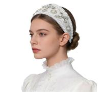 BPURB Anne Boleyn Headband Elizabethan Victorian Royal Coronet Hood Tiara Hat Medieval Renaissance Tudor Queen Headpiece for Women