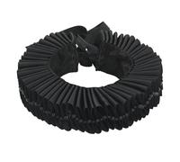 BPURB Renaissance Elisabethan Ruff Collar Neck Ruffle Collar Clown Collars, Black, One Size