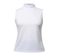 BPURB Women's Clergy Clerical Sleeveless T-Shirt Tab Collar Clergy Minister Priest Outfit Priest Costume Summer Shirt Tops White