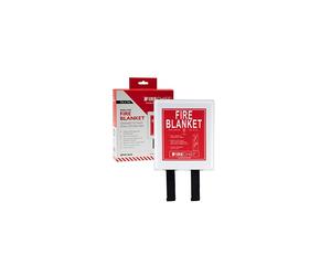 BPW1/K40 Kitemarked Budget Fire Blanket | Small Fire Blanket (1m x 1m) With White Plastic Case | Suited For Use Around The Home (Kitchen, Office,