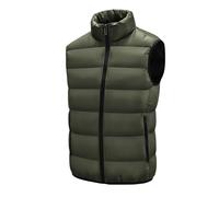 BPWXINL Men'S Outerwear Gilets Gilet,Men's Gilet with Hood Winter,Mens Fleece Vest Body Warmers For Men Outwear Sleeveless Puffer Coat,Green-XL