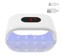 Bpyhebe LED UV Nail Lamps,Double Sided Light for Resin with Digital Display,3 Timing Settings,and 48 Led Beads,2 in 1 Detachable Resin Curing Light USB Plug for Molds Jewelry Making and Nail Dryer