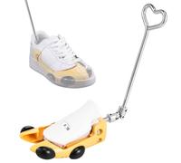 Bpyhebe Shoe Stretcher Men Women, Adjustable Shoe Tree, ABS+Metal Boot Shaper Expander for Bunions, Fit Most of the Shoes, UK 40-47 (YELLOW-L)
