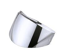BPZIDE Helmet Visor, Compatible With L-S-2 Valiant FF399 Helmet Visor With Anti-fog Patch Holes Rainbow Smoke Colorful Silver Replacement Lens (Color : Silver)