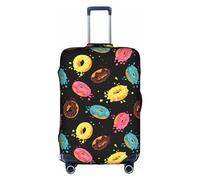 bqabhu Splashes of Colored Donuts Luggage Suitcase Cover, Stretchable Protection Luggage Stylish Suitcase Covers