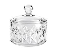 BQAN Crystal Dappen Dish with Lid - 60ML Professional Acrylic Liquid Container for Nail Art & Monomer - Clear Round Glass Dish for Salon Use